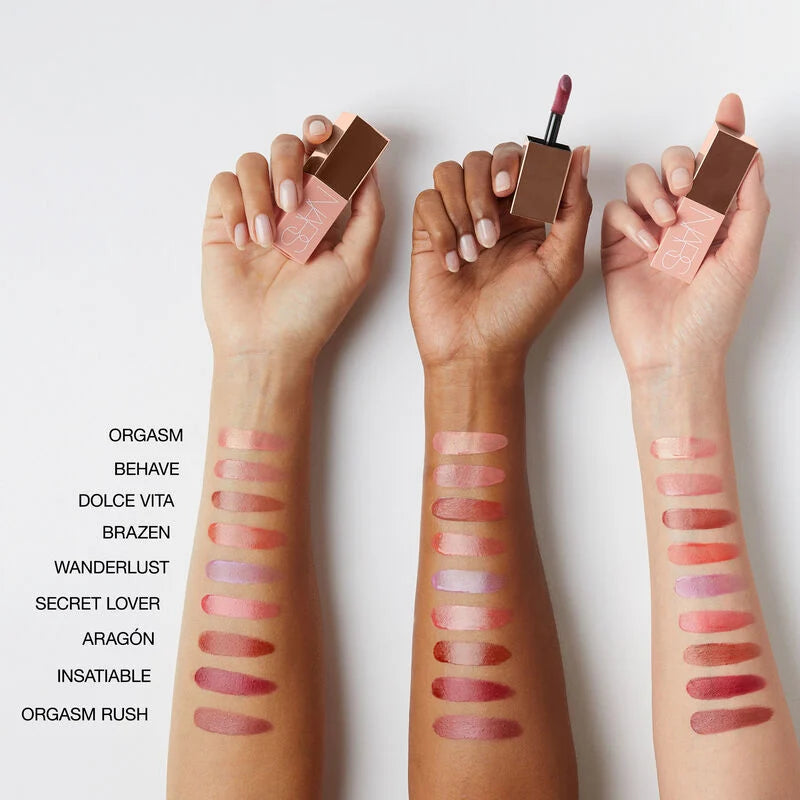 Orgasm | NARS Afterglow Liquid Blush 7ml Buildable Hydrating Blush with Sodium Hyaluronate and Vegan Protein