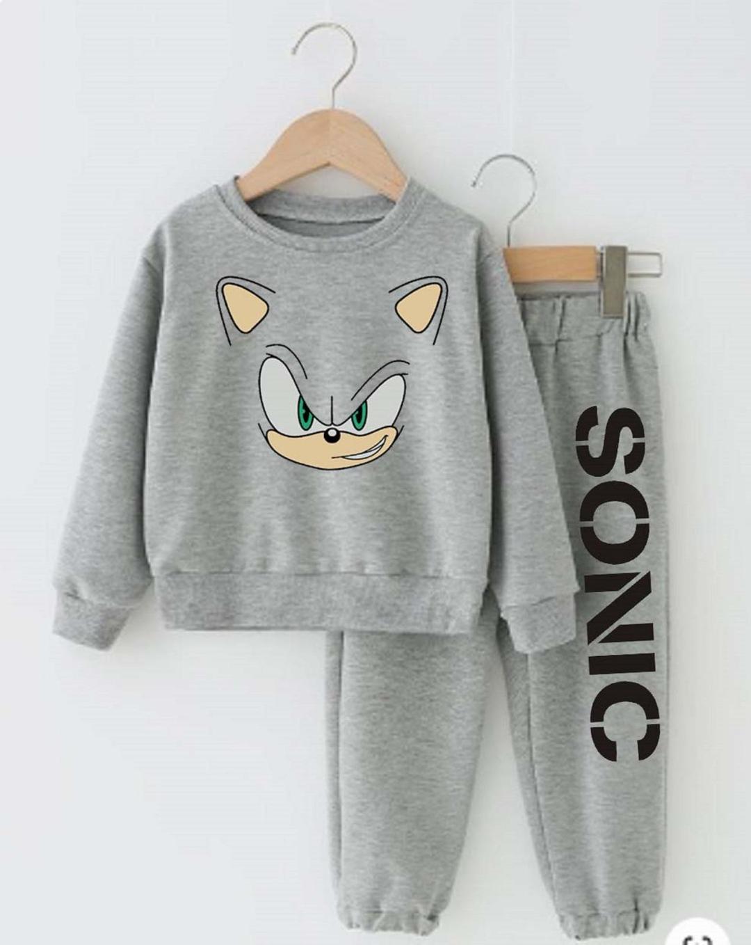 Stylish Boy's Cotton Printed Tracksuit - 2 Pcs Set