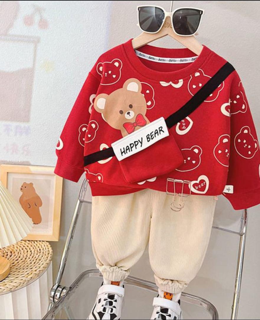 Cozy Fleece Printed Tracksuit for Boys & Girls
