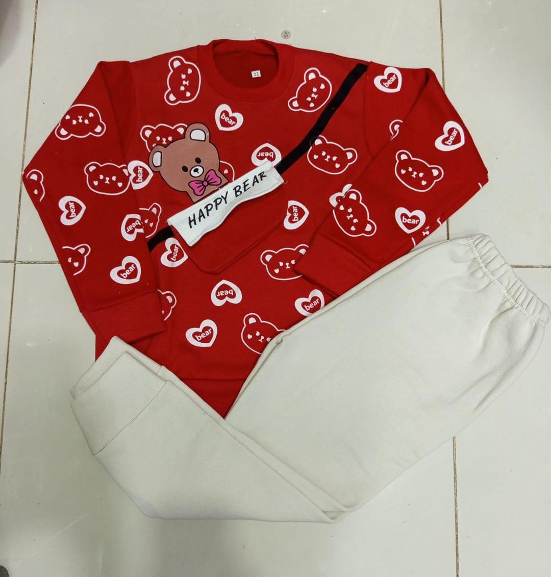 Cozy Fleece Printed Tracksuit for Boys & Girls
