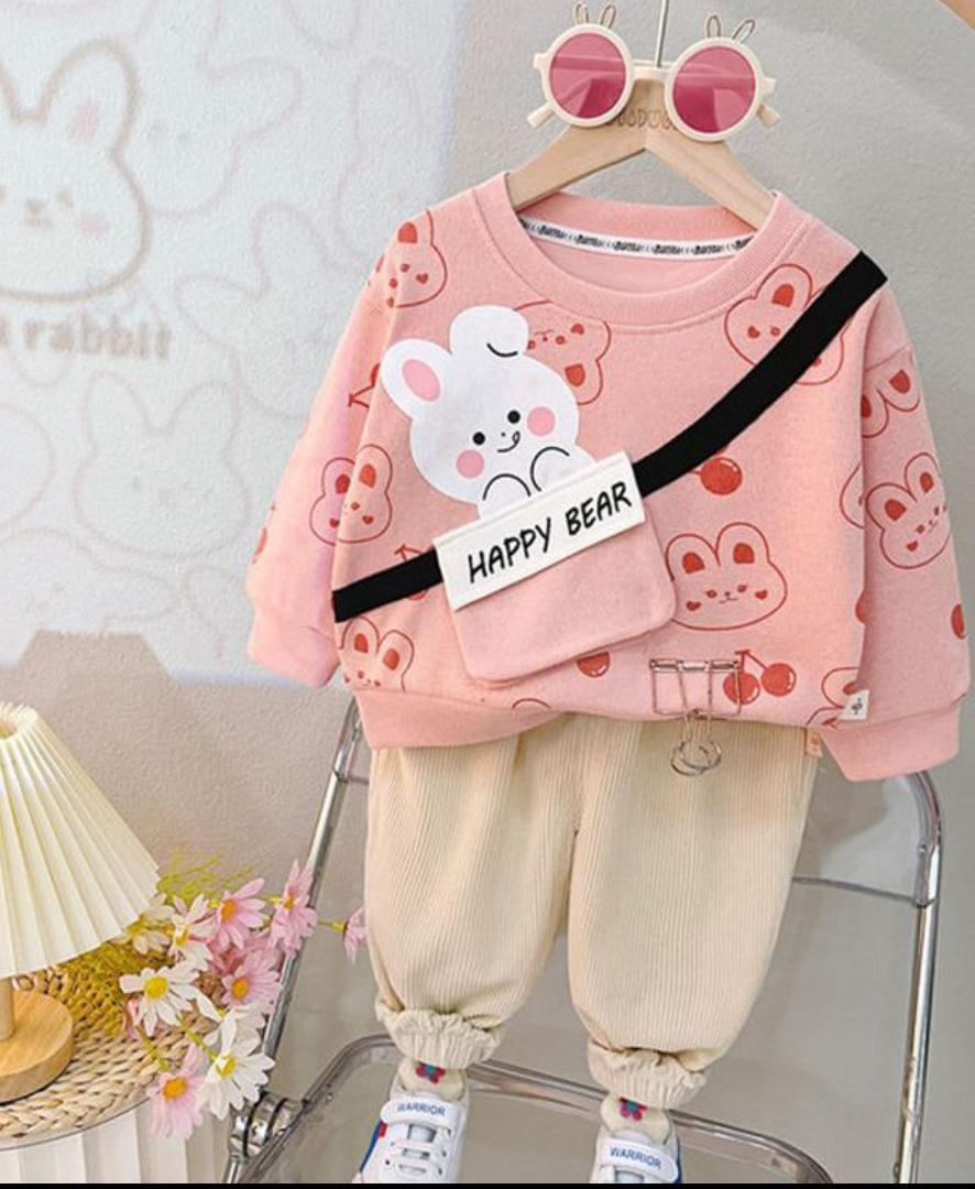 Cozy Fleece Printed Tracksuit for Boys & Girls