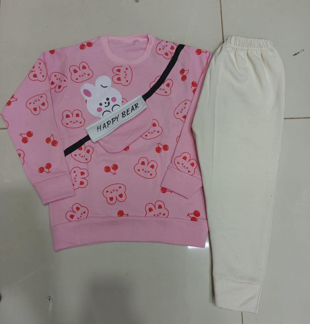 Cozy Fleece Printed Tracksuit for Boys & Girls
