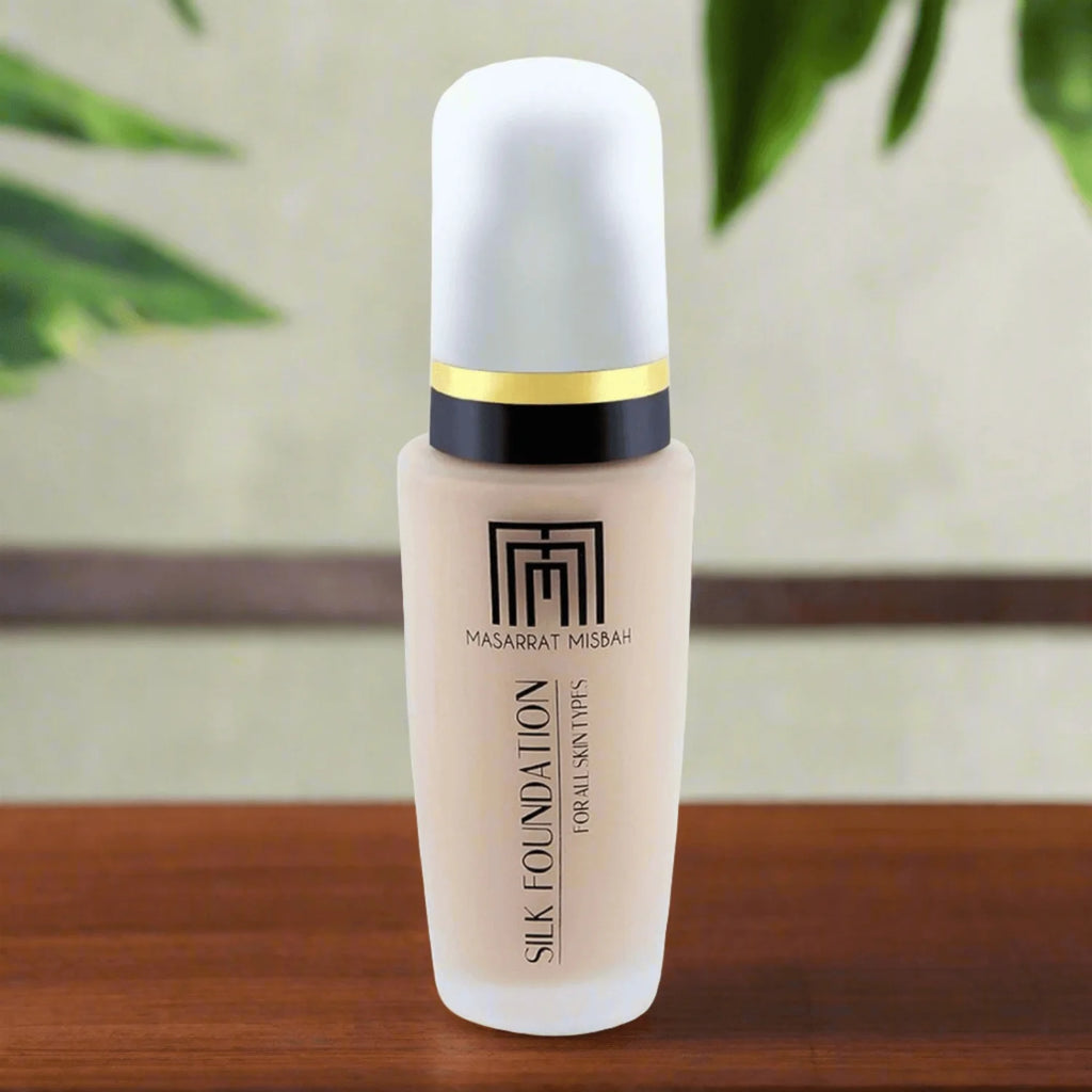 Masarrat Misbah Silk Foundation 35ml | Oil Control Moisturizing Soft-Matte Long-Wear Base