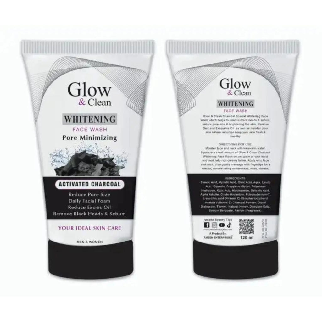 Glow & Clean Charcoal Face Wash | Deep Cleansing Oil Control & Pore Care