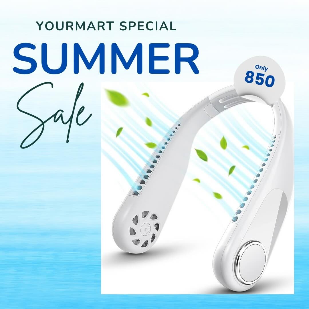 Portable Neck Fan | Bladeless Hanging Neck Fan