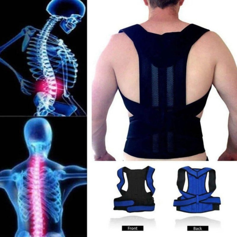 Back Pain Relief Posture Corrector Belt | Adjustable Support for Spine, Shoulder & Lumbar Alignment