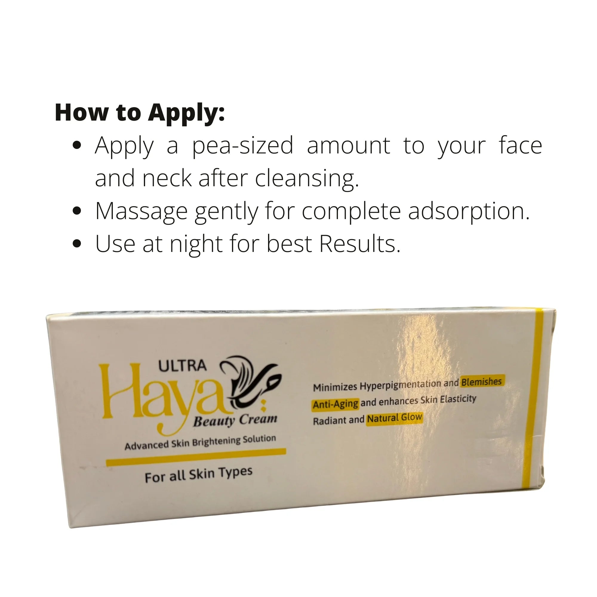 Haya Ultra Beauty Cream | Advanced Skin Brightening Solution for All Skin Types 30gm