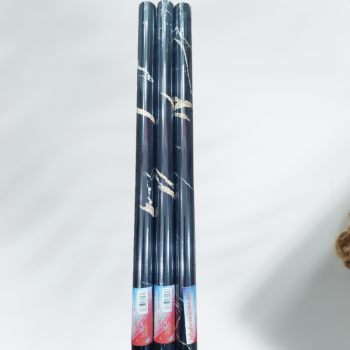 Black & Gold | Marble Sheet Sticker 60x200cm | Waterproof Self-Adhesive PVC Wallpaper for Furniture Walls