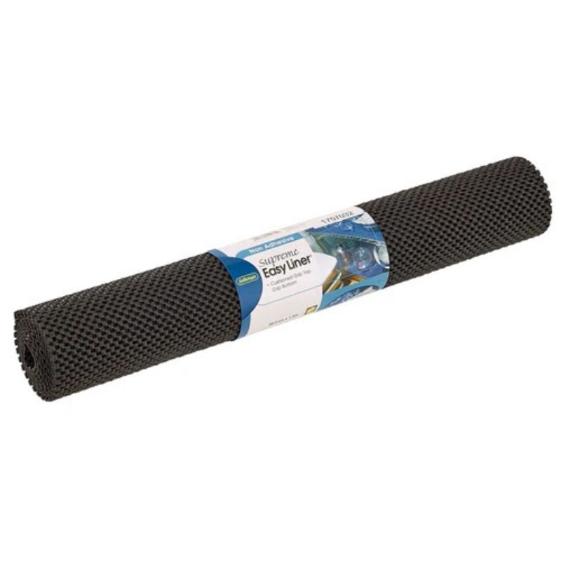 Anti-Slip Fridge & Shelf Mat | Waterproof Washable Liner for Kitchen Drawers Cabinets | Black