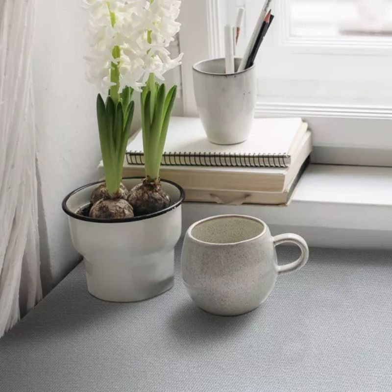 Anti-Slip Fridge & Shelf Mat | Waterproof Washable Liner for Kitchen Drawers Cabinets | Light Grey